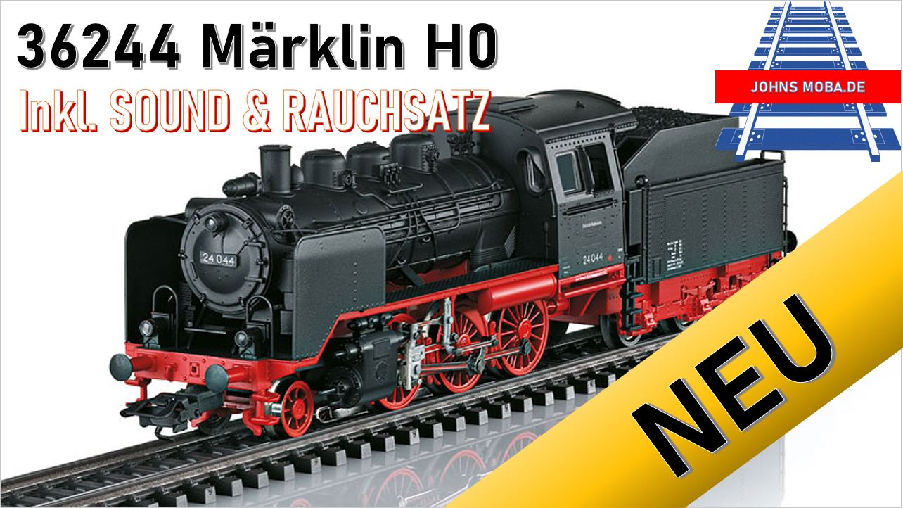 MÄRKLIN H0 der Top Deal 2021 Dampflokomotive 36244 Märklin H0 BR24 im Review