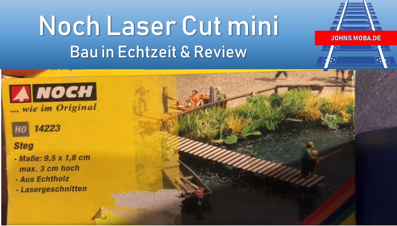 Lasercut Mini Steg von Noch –  Bau H0 Modellbahnanlage mit Märklin C-Gleis